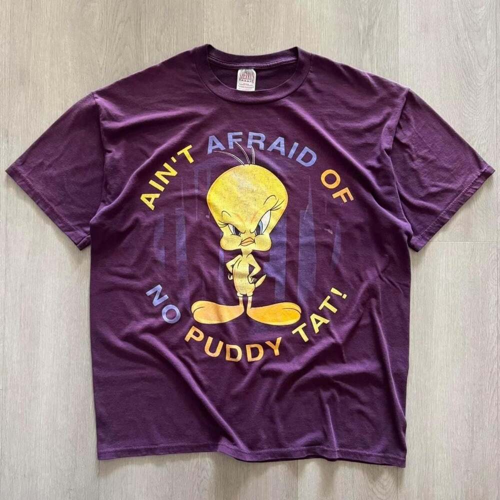 Sherry's Best Vintage Tweety Bird "Ain't Afraid of No Puddy Tat" T-Shirt Size XL